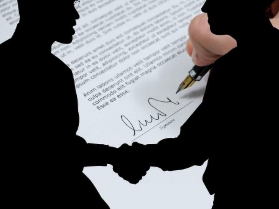 Afbeelding van een ondertekend document