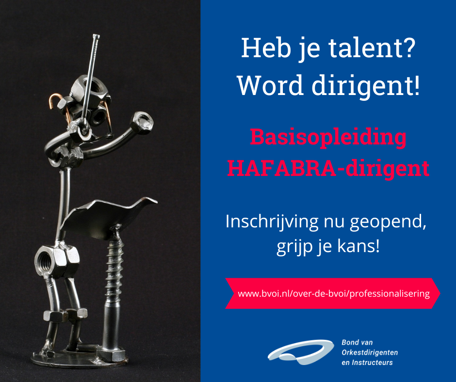 September '25 start de basisopleiding HAFABRA-dirigent weer